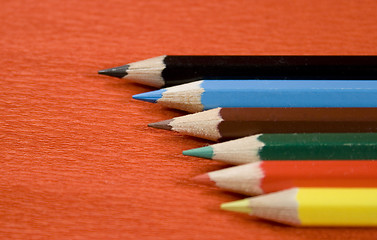Image showing coloured pencils
