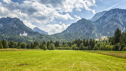 Image showing Palace Neuschwanstein and Hohenschwangau