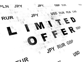 Image showing Finance concept: Limited Offer on Digital background