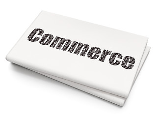 Image showing Finance concept: Commerce on Blank Newspaper background