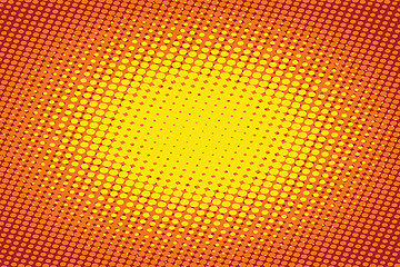 Image showing Orange light raster pop art retro background
