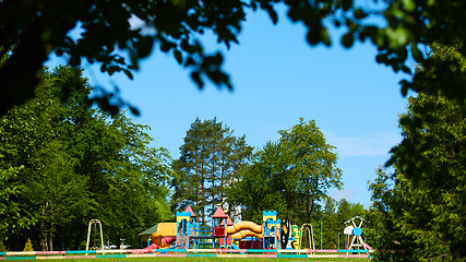 Image showing Playground equipment in the park