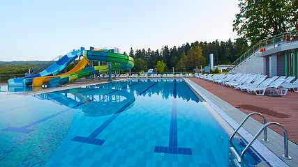 Image showing swimming pool in beautiful park