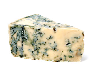 Image showing Blue cheese on white background