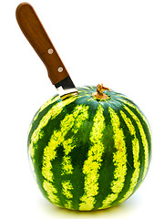 Image showing Watermelon And Knife