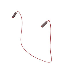 Image showing Jump rope on white 