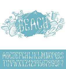 Image showing  Summer beach pattern