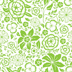 Image showing Seamless pattern with flower