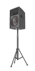 Image showing Big speaker on white 