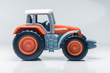 Image showing Children plastic toy tractor