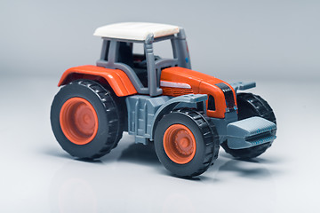 Image showing Children plastic toy tractor