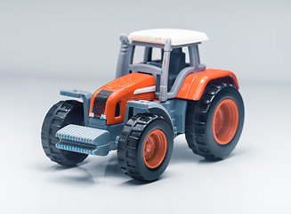 Image showing Children plastic toy tractor