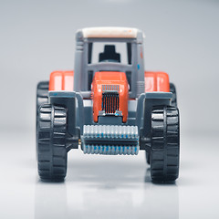 Image showing Children plastic toy tractor