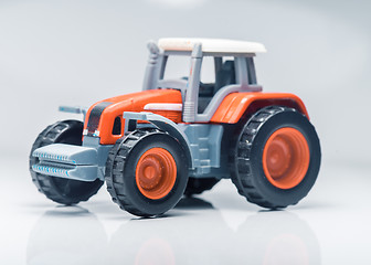 Image showing Children plastic toy tractor