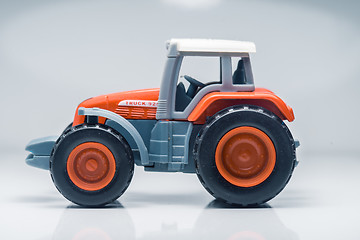 Image showing Children plastic toy tractor