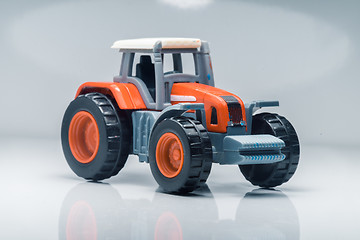 Image showing Children plastic toy tractor