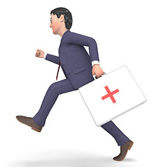 Image showing First Aid Indicates General Practitioner And Accident 3d Renderi
