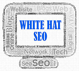 Image showing White Hat Seo Indicates Search Engine And Computers