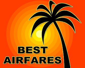 Image showing Best Airfares Shows Selling Price And Aircraft