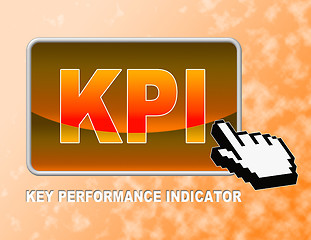 Image showing Kpi Button Indicates Key Performance Indicators And Assessment