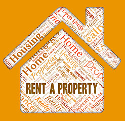 Image showing Rent Property Represents Habitation Renter And Properties