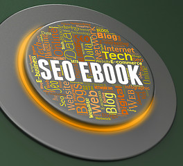 Image showing Seo Ebook Means Search Engine And Button