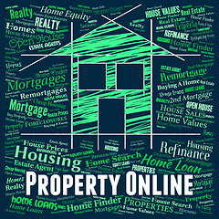 Image showing Property Online Means Web Site And Apartments