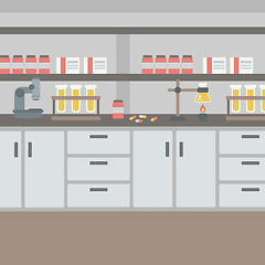 Image showing Background of laboratory interior.