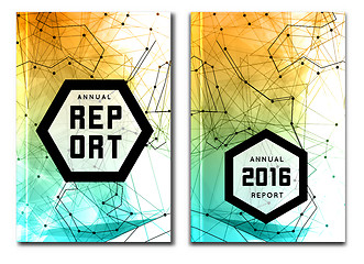 Image showing Annual report cover template