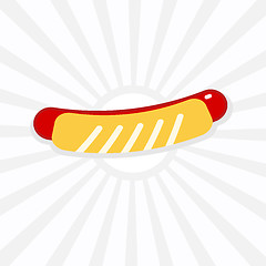 Image showing vector Hotdog icon