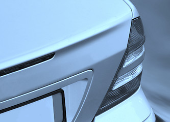 Image showing Close-up picture of a car back