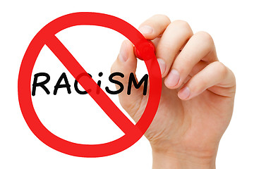 Image showing Racism Prohibition Sign Concept