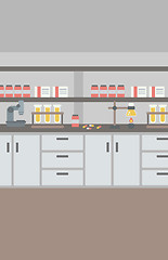 Image showing Background of laboratory interior.