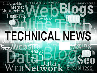 Image showing Technical News Shows Technology Specialized And Specialist