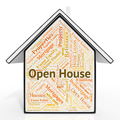 Image showing Open House Property Means For Sale And Advertisement