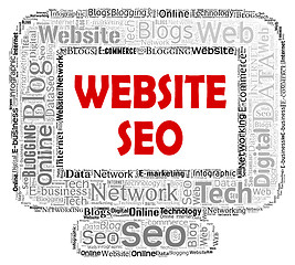 Image showing Website Seo Means Search Engine And Computers