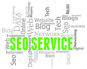 Image showing Seo Service Indicates Search Engines And Assistance