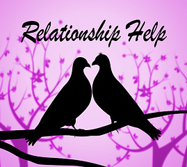 Image showing Relationship Help Shows Tenderness Helps And Devotion