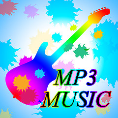 Image showing Mp3 Music Shows Melody Listening And Sound Track