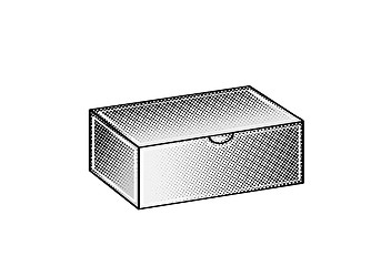 Image showing closed white blank box
