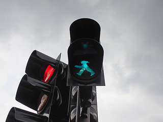 Image showing Green light traffic signal