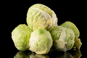 Image showing Fresh brussels sprouts