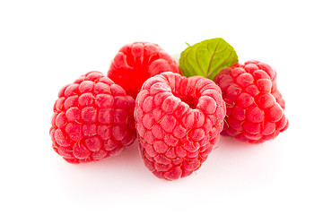 Image showing Raspberry fruit isolated