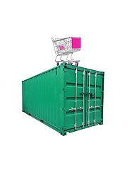 Image showing Shipping container