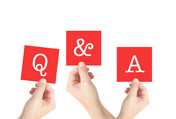 Image showing Q and A