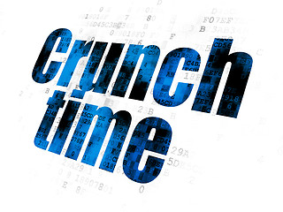 Image showing Business concept: Crunch Time on Digital background