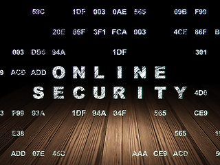 Image showing Security concept: Online Security in grunge dark room