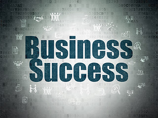 Image showing Finance concept: Business Success on Digital Data Paper background