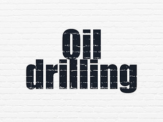 Image showing Industry concept: Oil Drilling on wall background