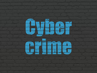 Image showing Privacy concept: Cyber Crime on wall background